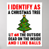 I Identify As A Christmas Tree Lit On The Outside  ポスター (正面)