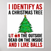 I Identify As A Christmas Tree Lit On The Outside  ポスター (正面)
