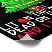 I Identify As A Christmas Tree Lit On The Outside ポスター (角)