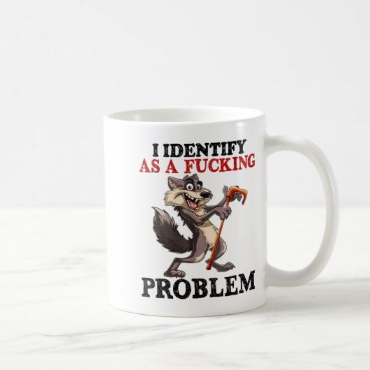 I Identify As A Foring Problem コーヒーマグカップ (右)