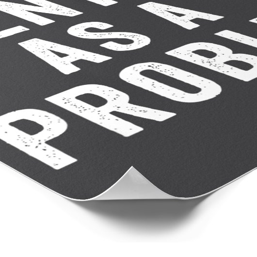 I Identify As A Problem Funny Sarcastic Saying Hum ポスター (角)