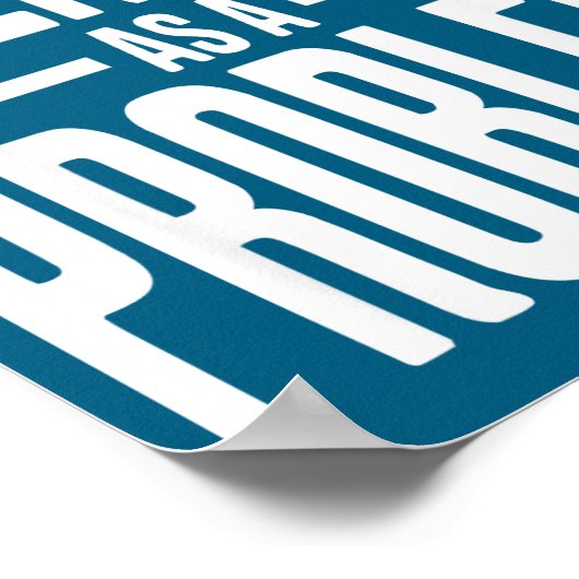 I Identify As A Problem Funny Sarcastic Saying Hum ポスター (角)