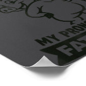 I Identify As Bacon G, Funny Bbq Lover, Foodie Dad ポスター (角)