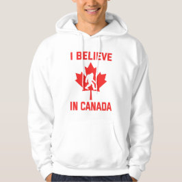 I In 信じ Canada - おもしろい Bigfoot パーカ