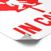 I In 信じ Canada - おもしろい Bigfoot ポスター (角)