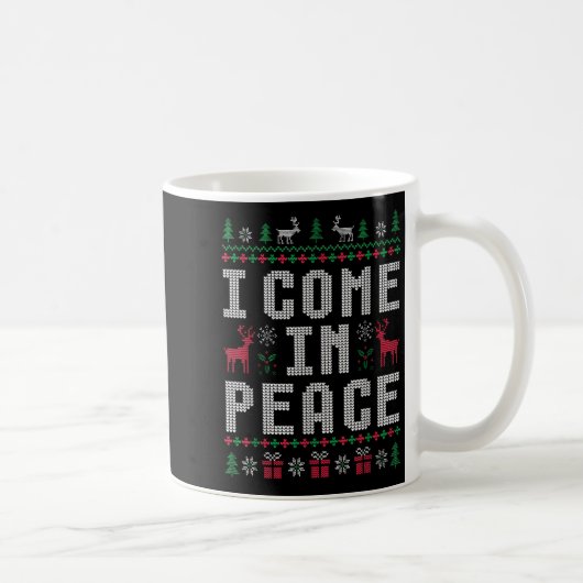 I In Peace来 Christmasクリスマストナディアホリデイ コーヒーマグカップ (右)