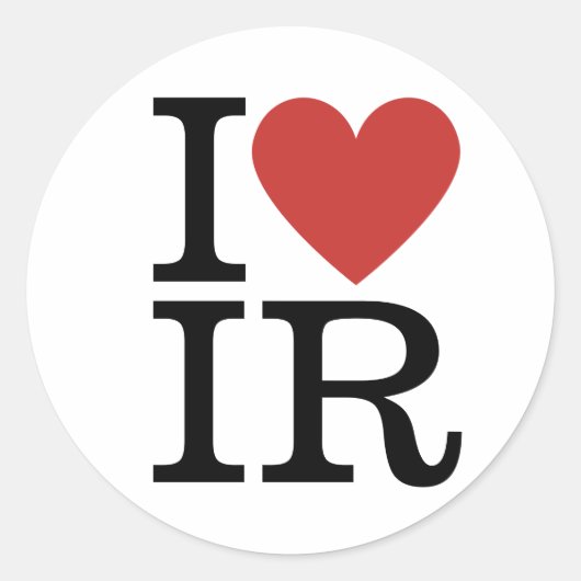 I IR関❤️係国際的の学生/教員 ラウンドシール (正面)