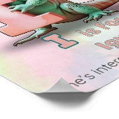 I is for Iguana – Alphabet Animal Nursery Poster ポスター (角)