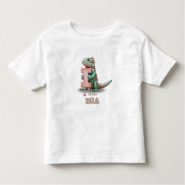 I is for Isla – Personalized Toddler T-shirt  トドラーTシャツ
