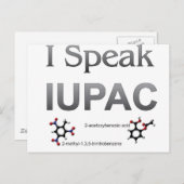 I IUPAC化学命名法 ポストカード (正面/裏面)