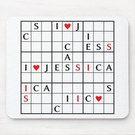 I♥JESSICA マウスパッド (正面)