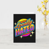 I Just Can't Tee Co. Funny Locally Hated Uni-youth カード (黄色い花)