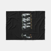 I Just Gotta Be Me Penguin - Rockhopper Penguins  フリースブランケット (正面(横))