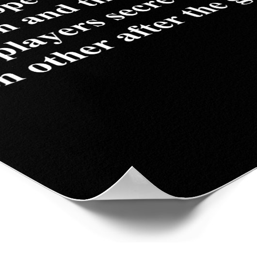 I Just Hope Both Teams Have Fun Funny  ポスター (角)