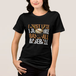 i just like baseball トライブレンドTシャツ