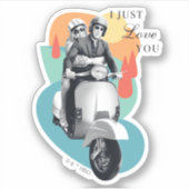 "I Just Love You" Tanya & Greg - The White Lotus シール (正面)