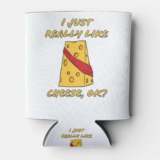 I Just Really Like Cheese, OK? Cheese Lover 缶クーラー (正面)