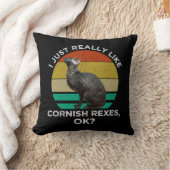 I Just Really Like Cornish Rexes, OK? クッション (ブランケット)