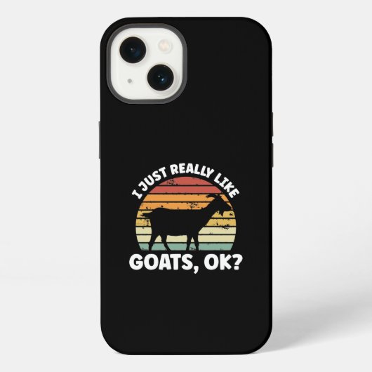 I just really like goats iPhoneケース (裏面)