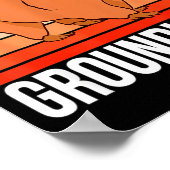 I Just Really Like Groundhogs Retro Groundhog  ポスター (角)