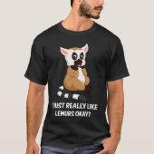 I Just Really Like Lemurs I Lemur Monkey I Kids Le Tシャツ (正面)