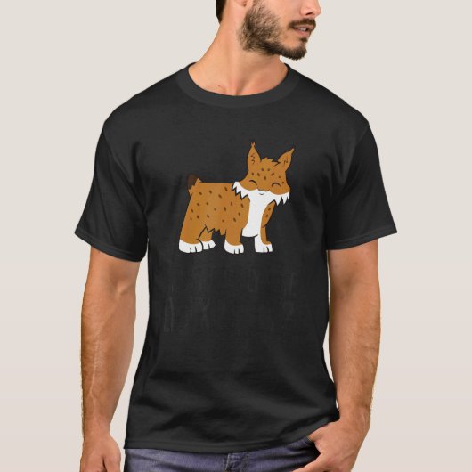 I Just Really Like Lynxes Ok Cute Lynx Cat Tシャツ (正面)