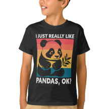 I Just Really Like Pandas OK – Cute Retro Panda 