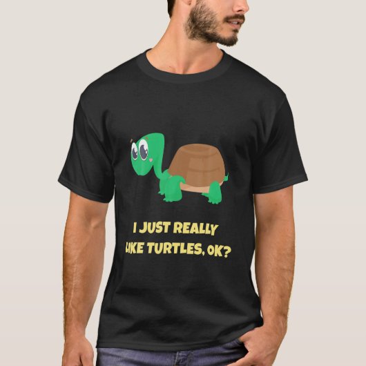I Just Really Like Turtles, OK Turtle Lover Pajama Tシャツ (正面)