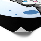 I-Just-Really-Like-Wolves-Ok-Cute-Wolf ポスター (角)