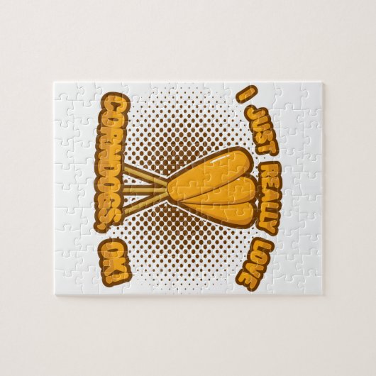 I Just Really Love Corndogs, OK! ジグソーパズル (横)