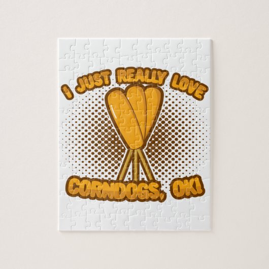 I Just Really Love Corndogs, OK! ジグソーパズル (縦)