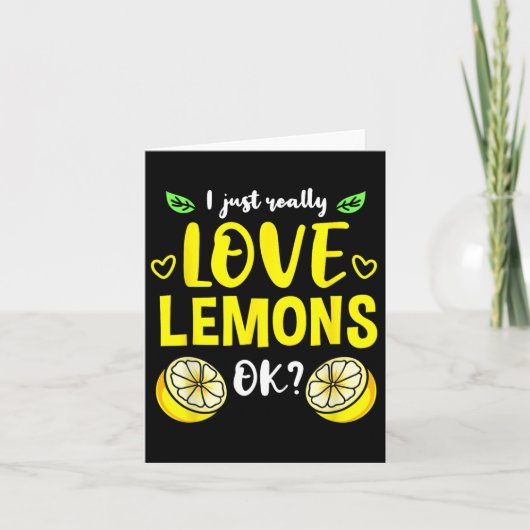 I Just Really Love Lemons Ok  カード (正面)
