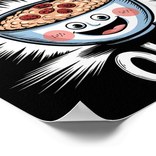 I Just Really Love Oatmeal Funny Cereal Breakfast ポスター (角)