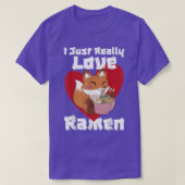 I Just Really Love Ramen Tシャツ (デザイン正面)