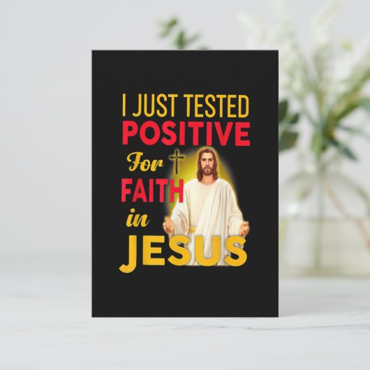 I Just Tested Positive For Faith In Jesus 出欠カード (スタンド正面)
