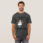 I Just Wanna Grill For Gods Sake Boomer Meme boy Tシャツ (正面フル)