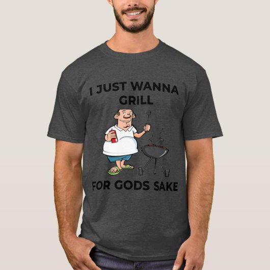 I Just Wanna Grill For Gods Sake Boomer Meme boy Tシャツ (正面)