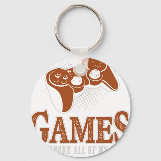 I Just Want to Play Video Games and Ignore All of  キーホルダー (正面)