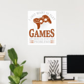 I Just Want to Play Video Games and Ignore All of ポスター (ホームオフィス)