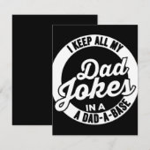 I Keep All My Dad Jokes In A Dad A Base Dad Jokes セーブザデート (正面/裏面)