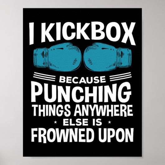 I Kickbox Because Funny Kickboxing  ポスター (正面)
