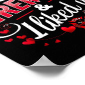 I Kissed A Fireman I Liked It Firefighter Valentin ポスター (角)