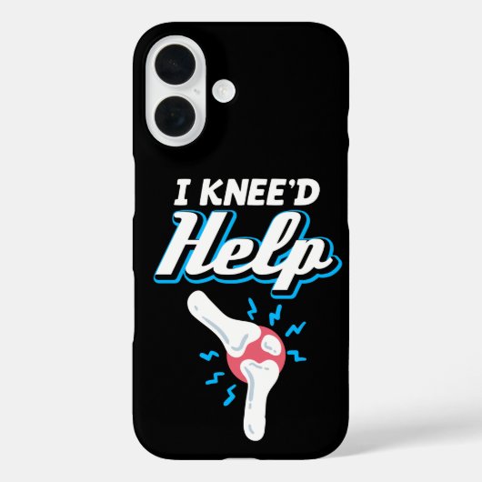 I Kneed Help Knee Replacement Surgery Joint New Kn Case-Mate iPhoneケース (裏面)