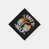 I Kneed Help Knee Surgery Joint Replacement Funny スタンダードカクテルナプキン (角)