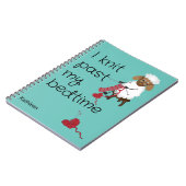 I Knit Past My Bedtime Sheep Custom Notebook ノートブック (左側)