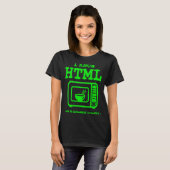 I know HTML  How to microwave leftovers Tシャツ (正面フル)