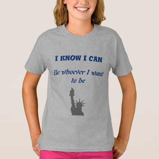 i know i can be whatever i want tシャツ (正面)