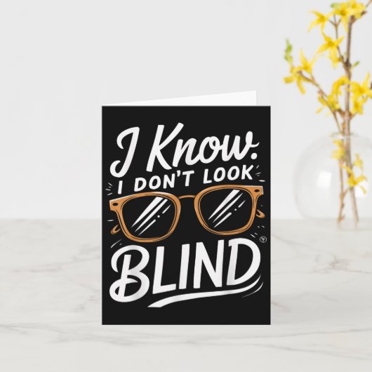 I Know. I Don't Look Blind  カード (黄色い花)