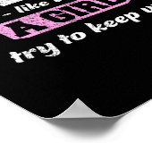 I Know I Play Like A Girl - Fun Sport Soccer Byske ポスター (角)