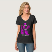 I Know I Play Like A Girl Try To Keep Up  Basketba Tシャツ (正面フル)